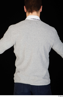 Tomas Salek business clothing dressed grey sweater upper body white…